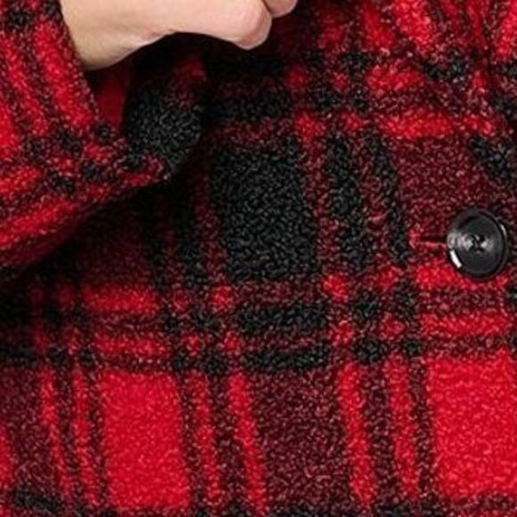 Joan Rivers Classics Collection Women's Petite Jacket PXL Plaid Red A620302 - Picture 2 of 4